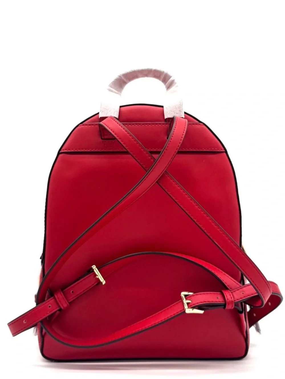 Michael Kors Jaycee Medium Signature Logo Backpack Bright Red